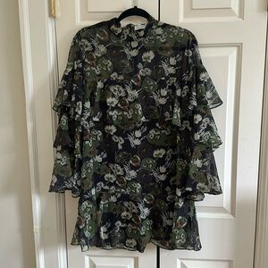 Tiered silk dress, women’s US 10/UK14